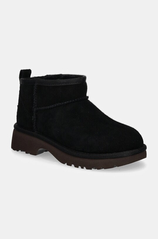 Дитячі замшеві чоботи UGG KIDS CLASSIC ULTRA MINI NEW HEIGHTS замша чорний 1157732K