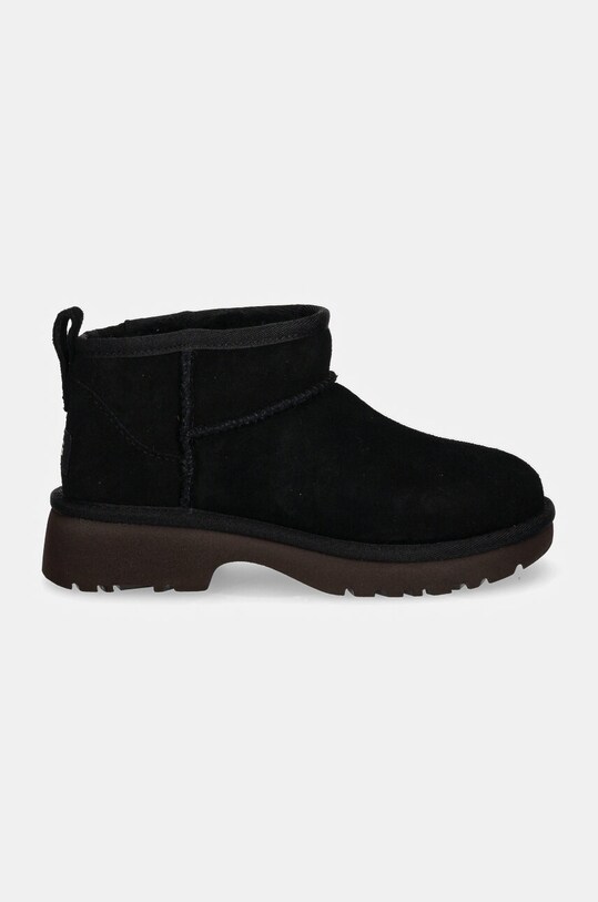 Дитячі замшеві чоботи UGG KIDS CLASSIC ULTRA MINI NEW HEIGHTS 1157732K чорний AW24
