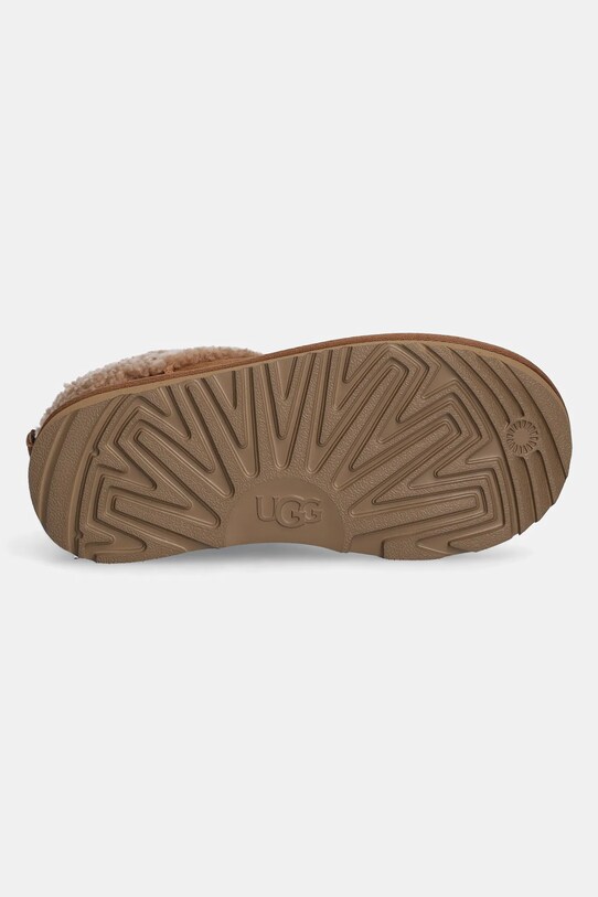 Детские замшевые зимние ботинки UGG KIDS CLASSIC ULTRA MINI MAXI CURLY 1157730K коричневый
