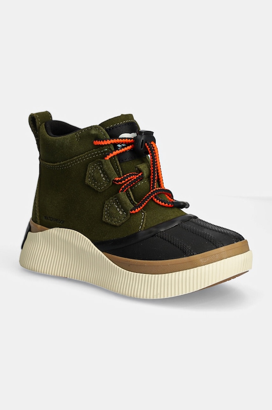 Sorel buty zimowe dziecięce YOUTH OUT N ABOUT I nieocieplane zielony 2088651