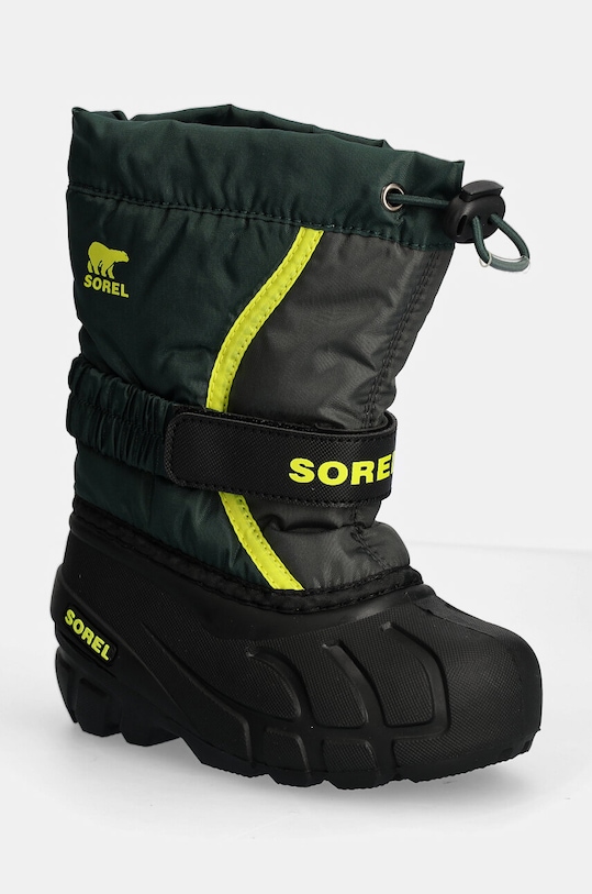 Sorel śniegowce dziecięce CHILDRENS FLURRY BO syntetyczny zielony 2114082