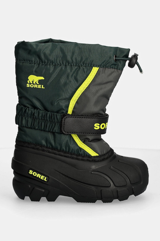 Sorel śniegowce dziecięce CHILDRENS FLURRY BO 2114082 zielony AW24