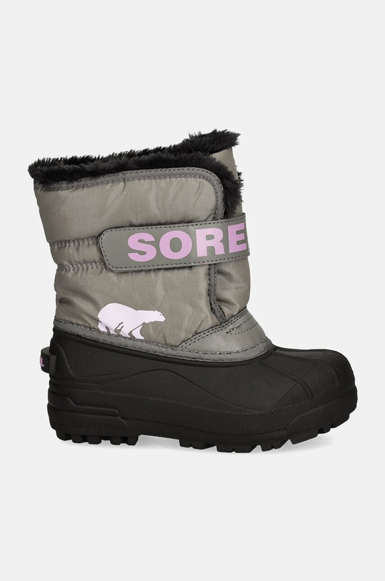 Sorel śniegowce dziecięce TODDLER SNOW COMMAND 2114101 szary AW24