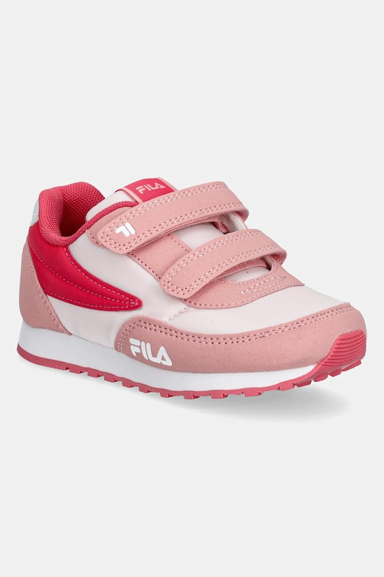 Fila sneakersy dziecięce ORBIT REVOLUTION velcro syntetyczny różowy FFK0222