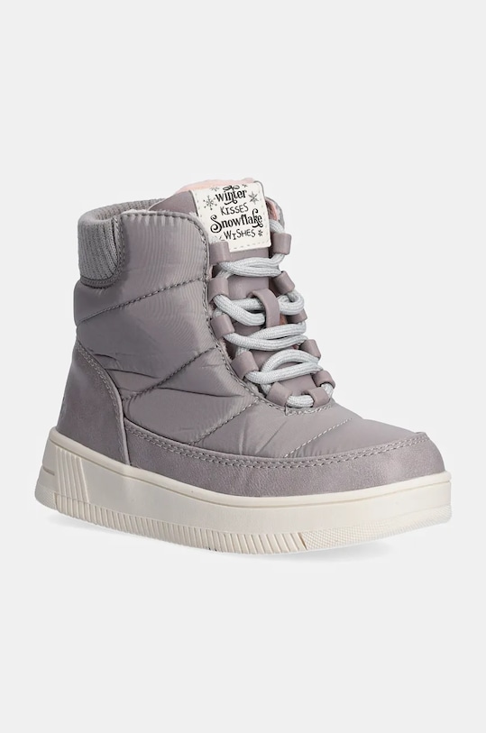 Garvalin cizme de iarnă pentru copii cu snur gri 241352