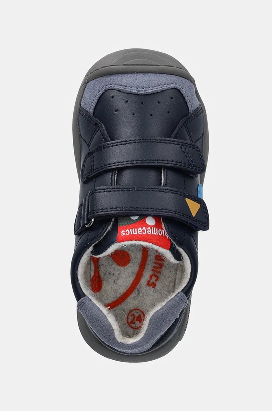 Dětské kožené sneakers boty Biomecanics námořnická modř 241128