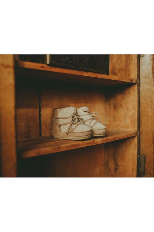 Βρεφικά παπούτσια Donsje Cassi Booties 1021900. μπεζ