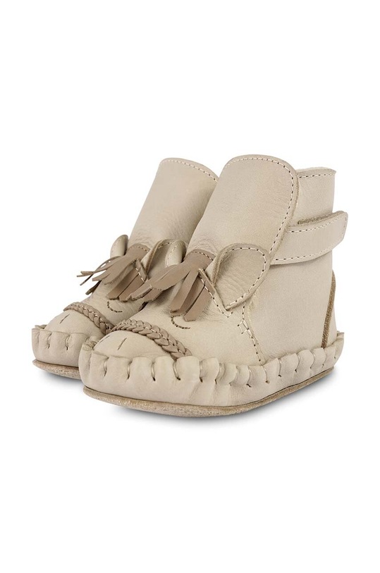 Δερμάτινα βρεφικά παπούτσια Donsje Kapi Special Booties Horse 1028308. μπεζ AW24