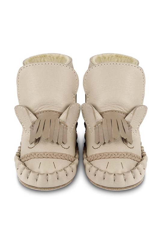 Δερμάτινα βρεφικά παπούτσια Donsje Kapi Special Booties Horse μπεζ 1028308.