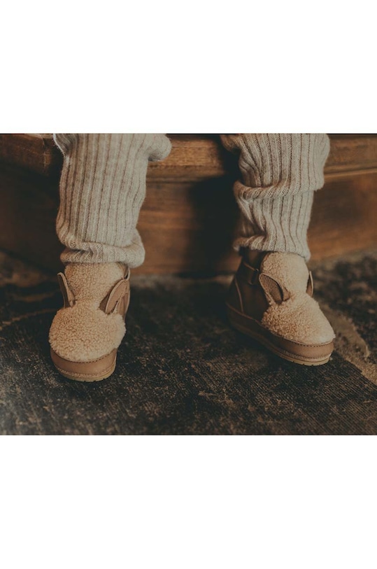 Donsje buty niemowlęce Richy Booties Alpaca 1033806. brązowy