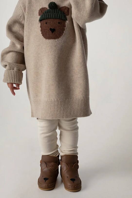 Дитячі шкіряні зимові черевики Donsje Dubu Classic Shoes Bear 1500401.