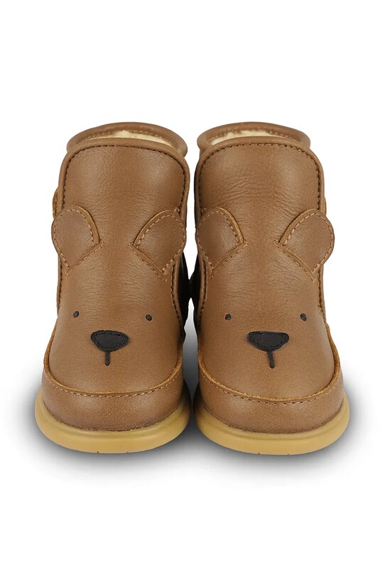Дитячі шкіряні зимові черевики Donsje Dubu Classic Shoes Bear 1500401. коричневий AW24