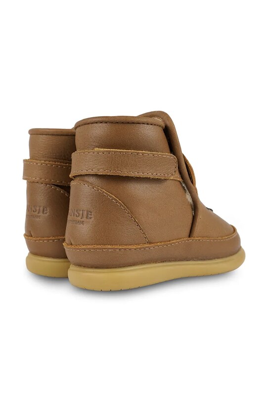 Дитячі шкіряні зимові черевики Donsje Dubu Classic Shoes Bear коричневий 1500401.