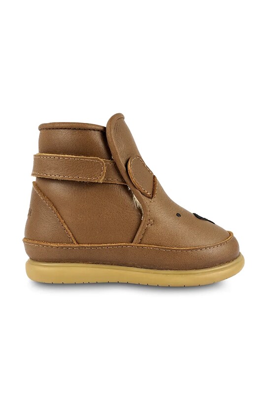 Дитячі шкіряні зимові черевики Donsje Dubu Classic Shoes Bear 1500401. коричневий