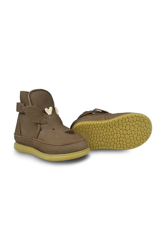 Donsje cizme de iarna pentru copii din piele intoarsa Dubu Special Shoes Stag piele întoarsă maro 1500602.