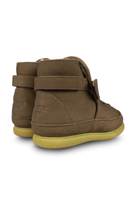 Donsje cizme de iarna pentru copii din piele intoarsa Dubu Special Shoes Stag maro 1500602.