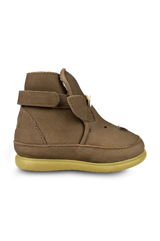 Donsje cizme de iarna pentru copii din piele intoarsa Dubu Special Shoes Stag 1500602. maro