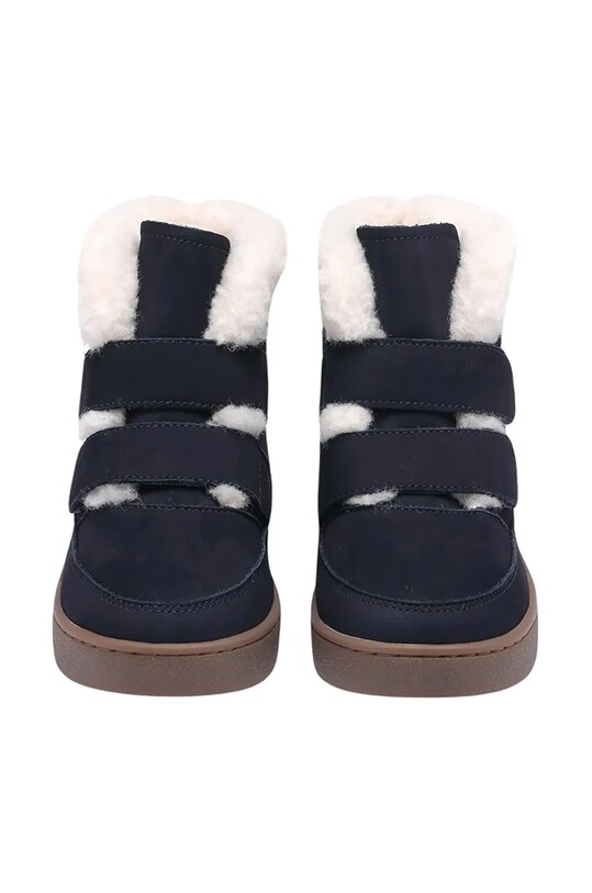 Băieți Donsje cizme de iarna pentru copii din piele intoarsa Clenn Boots 2017700.22.28 bleumarin