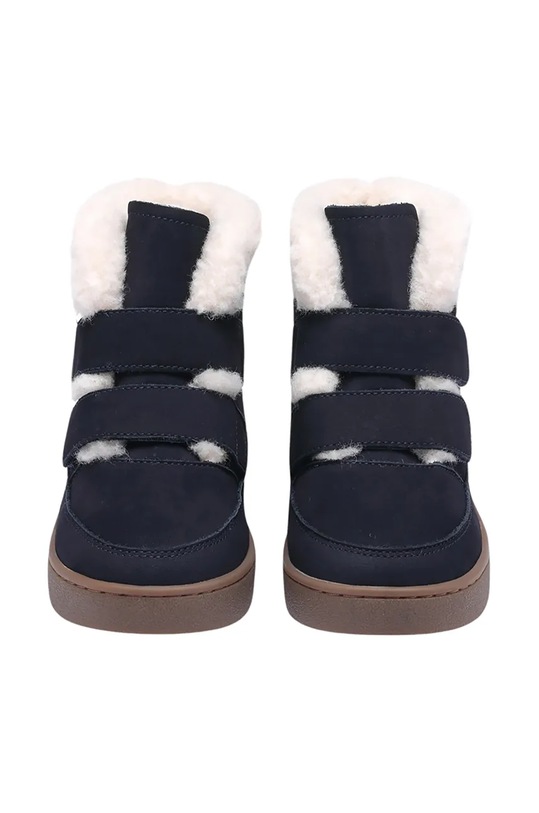 Chłopiec Donsje buty zimowe zamszowe dziecięce Clenn Boots 2017700.22.28 granatowy