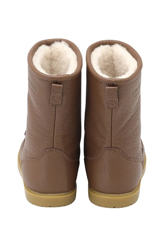 Детские кожаные зимние ботинки Donsje Wadudu Classic Boots Bear 2022001.22.28 коричневый