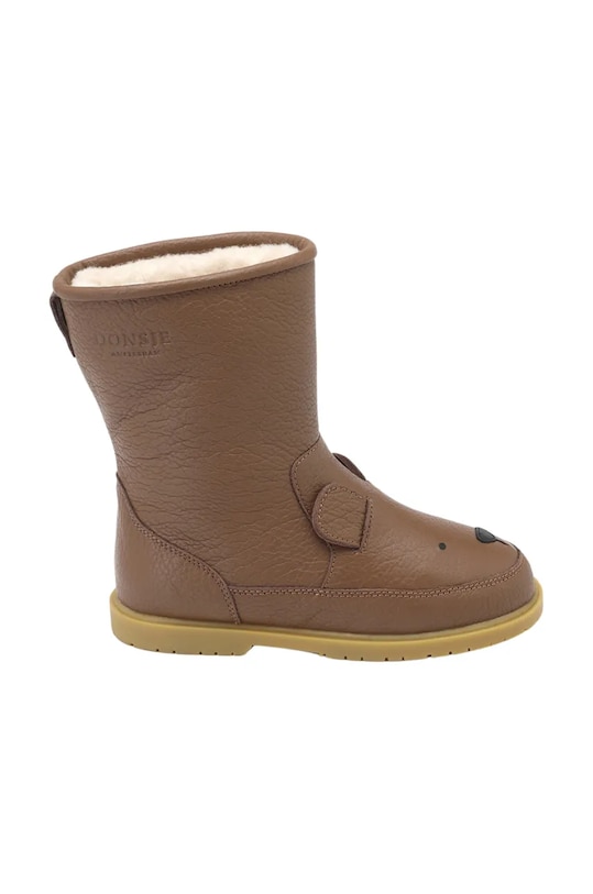 Детские кожаные зимние ботинки Donsje Wadudu Classic Boots Bear 2022001.22.28