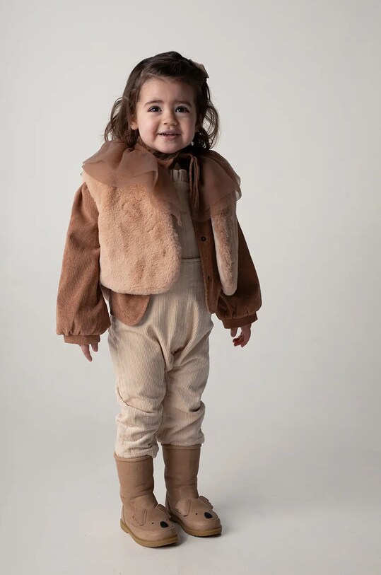 Детские кожаные зимние ботинки Donsje Wadudu Classic Boots Koala 2022006.22.28