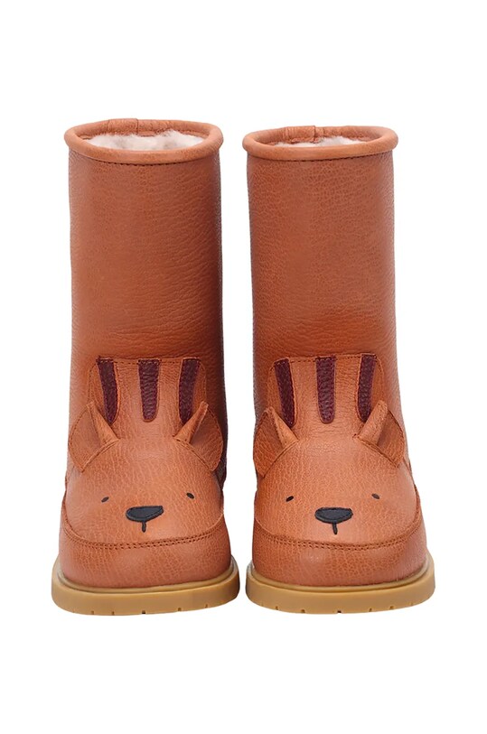 Donsje ghete de iarna pentru copii din piele Wadudu Classic Boots Tiger portocaliu 2022011.22.28