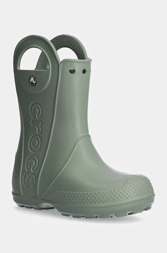 Dječje gumene čizme Crocs HANDLE RAIN BOOT zelena 12803.HANDLE.RAIN.BOO