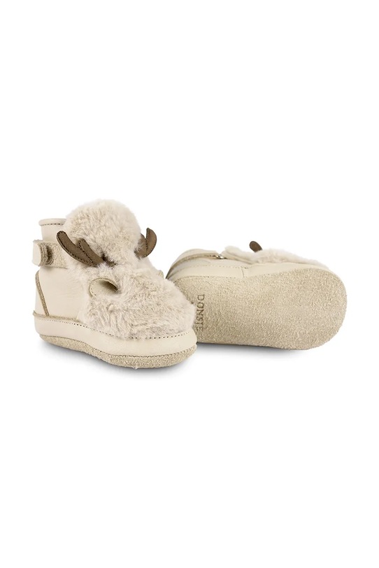 Δερμάτινα βρεφικά παπούτσια Donsje Richy Booties Reindeer 1033810 μπεζ AW24