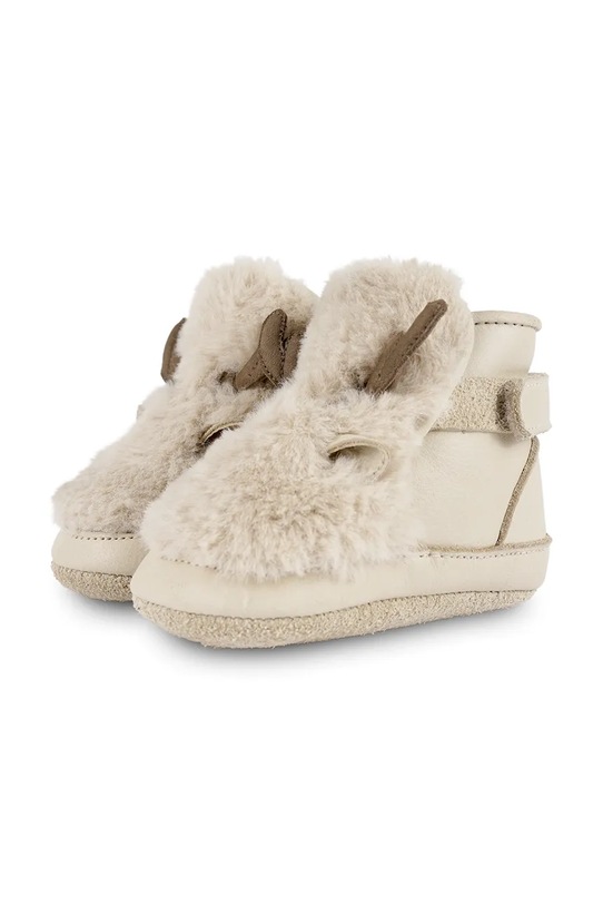 Δερμάτινα βρεφικά παπούτσια Donsje Richy Booties Reindeer μπεζ 1033810