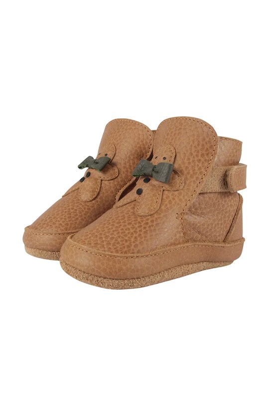 Кожаные кроссовки для младенцев Donsje Aggas Booties Gingerbread коричневый 1035702