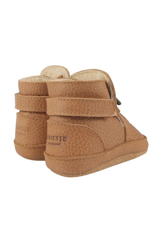 Кожаные кроссовки для младенцев Donsje Aggas Booties Gingerbread 1035702 коричневый