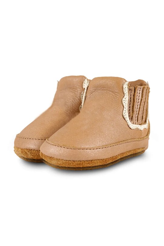 Donsje buty skórzane niemowlęce Elfine Booties brązowy 1040200