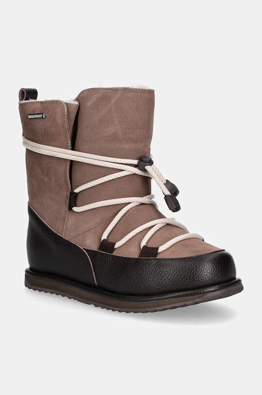 Emu Australia cizme de zapada din piele intoarsa Blackburn izolat maro K12603.Bla