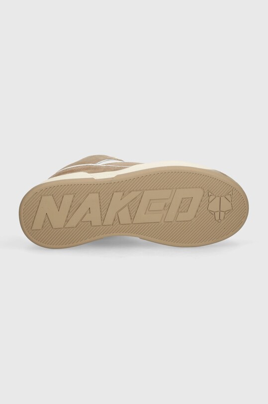 Кожаные кроссовки Naked Wolfe Kash Kash.Suede.Taupe бежевый