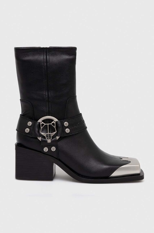 Naked Wolfe buty skórzane Knight Knight.Cow.Leather czarny AW24