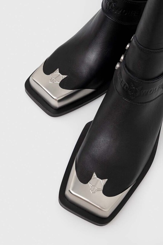 Obuwie Naked Wolfe buty skórzane Knight Knight.Cow.Leather czarny