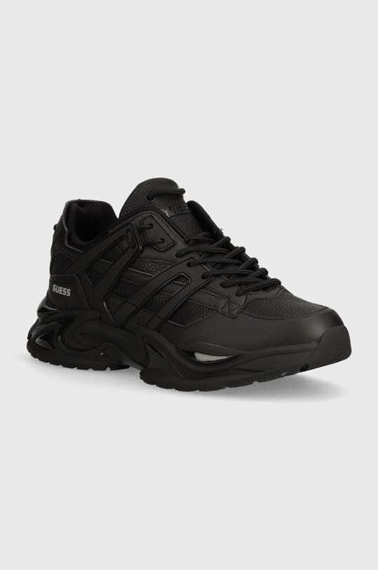 Guess sneakersy BELLUNO LOW imitacja skóry licowej czarny FMTBEL.ELE12.BLACK