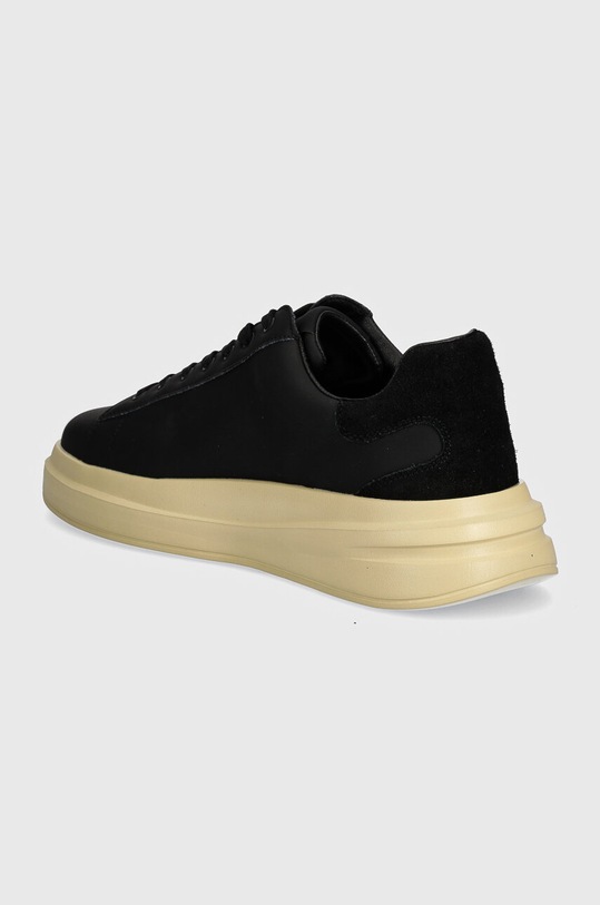 Obuwie Guess sneakersy skórzane ELBA FMTELB.ELE12.BLACK czarny