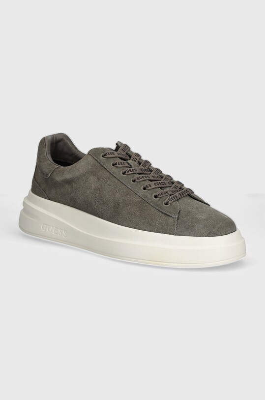 Σουέτ αθλητικά παπούτσια Guess ELBA SUEDE μικρό γκρί FMTESU.SUE12.GREY
