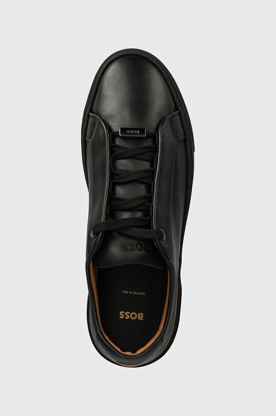 BOSS sneakersy skórzane Gary czarny 50499921.001