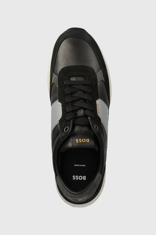 Кожаные кроссовки BOSS Jace чёрный 50522863.012