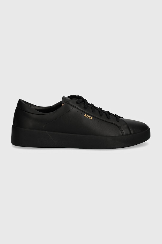 Kožené sneakers boty BOSS Belwar 50522865.005 černá AW24