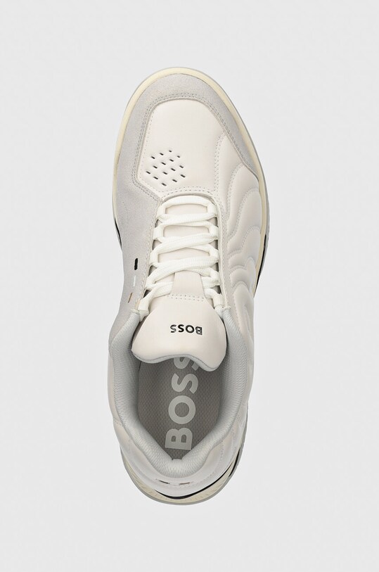 Шкіряні кросівки BOSS Courtstride сірий 50523190.100