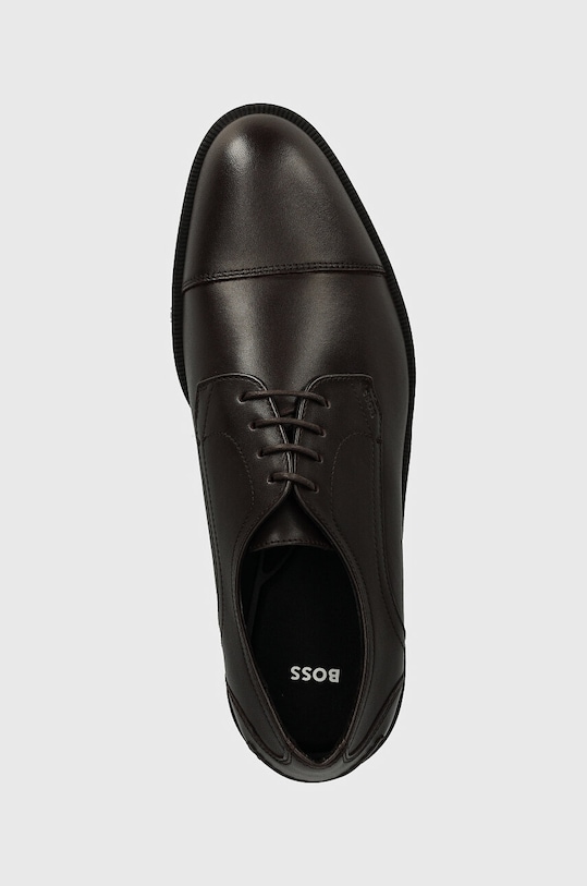 Kožené polobotky BOSS Tayil hnědá 50523070.201