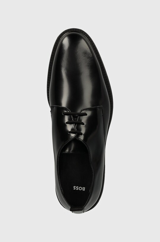 Шкіряні туфлі BOSS Larry чорний 50523283.001