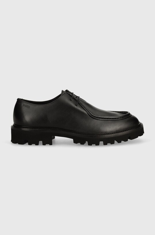 BOSS półbuty skórzane Julyo 50523083.001 czarny AW24