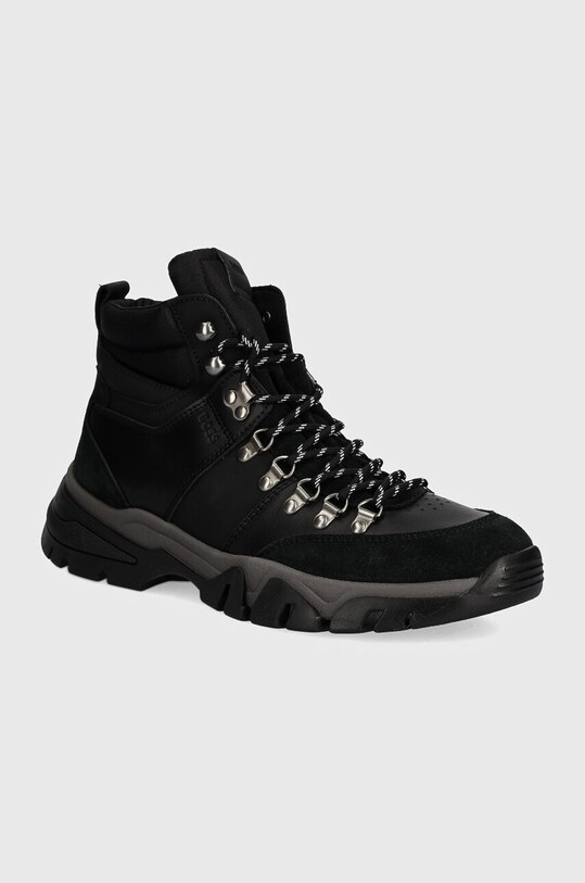 BOSS buty Chester skóra licowa czarny 50523901.001