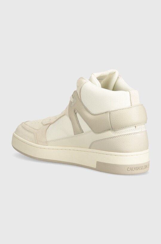 Обувь Кроссовки Calvin Klein Jeans BASKET CUP MID LACEUP LTH ML MTR YM0YM00995 бежевый