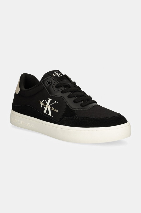 Calvin Klein Jeans sneakersy CLASSIC CUPSOLE LOW MIX MTL skóra zamszowa czarny YM0YM01033